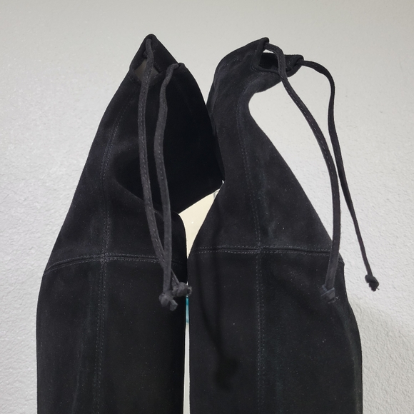 New Stuart Weitzman Jocey Stretch Suede OTK Boots Black Size 8 US S0741 - Picture 7 of 14